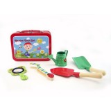 Wooden Garden Set in Tin Carry Case