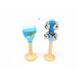 Maraca & Bell Stick Set - Sea Maraca & Bell Stick Set - Sea