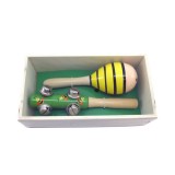 Maraca & Bell Stick Set - Bee Maraca & Bell Stick Set - Bee