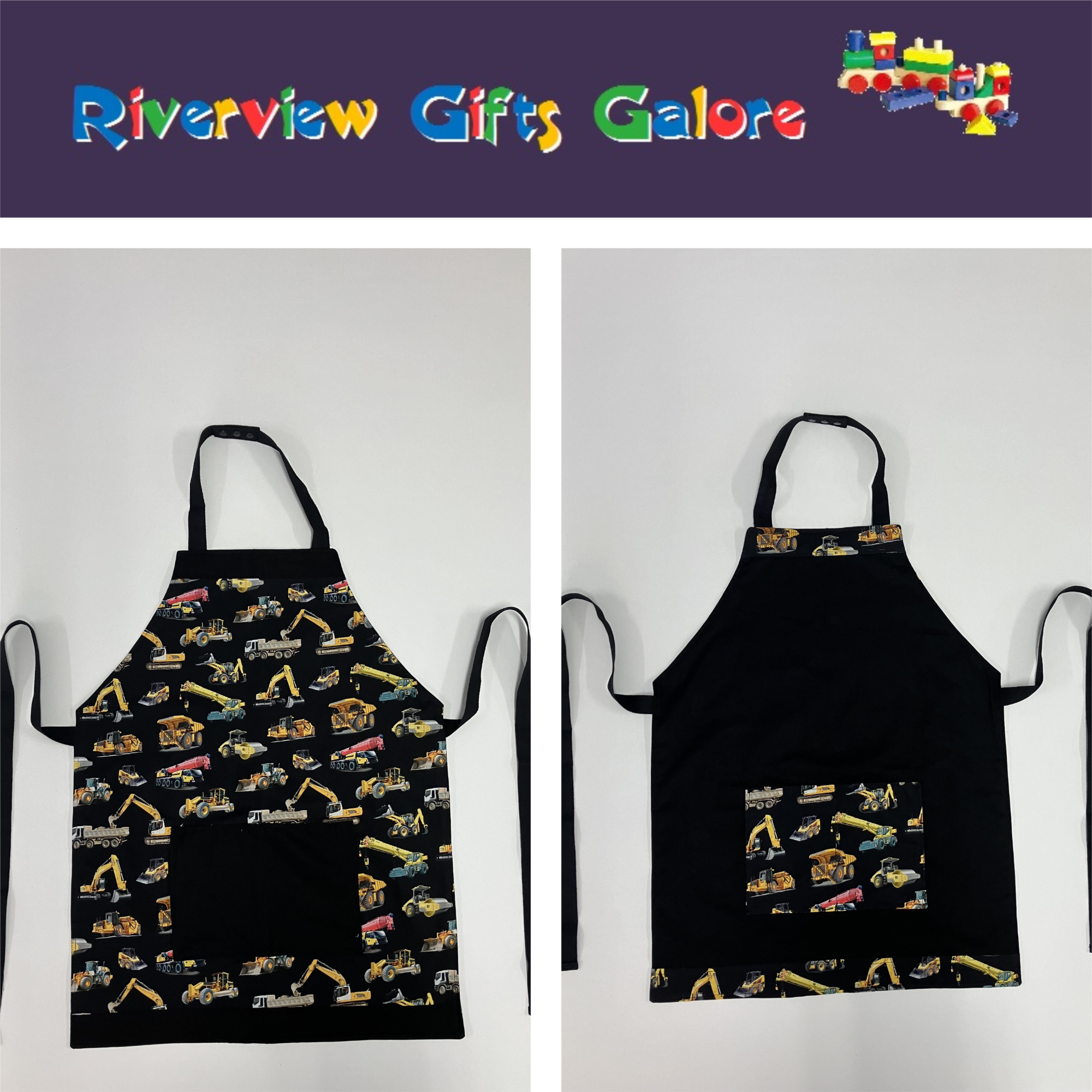 Apron Reversible - Machinery / Black