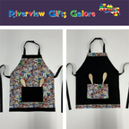 Apron Reversible - Toy Story Grey
