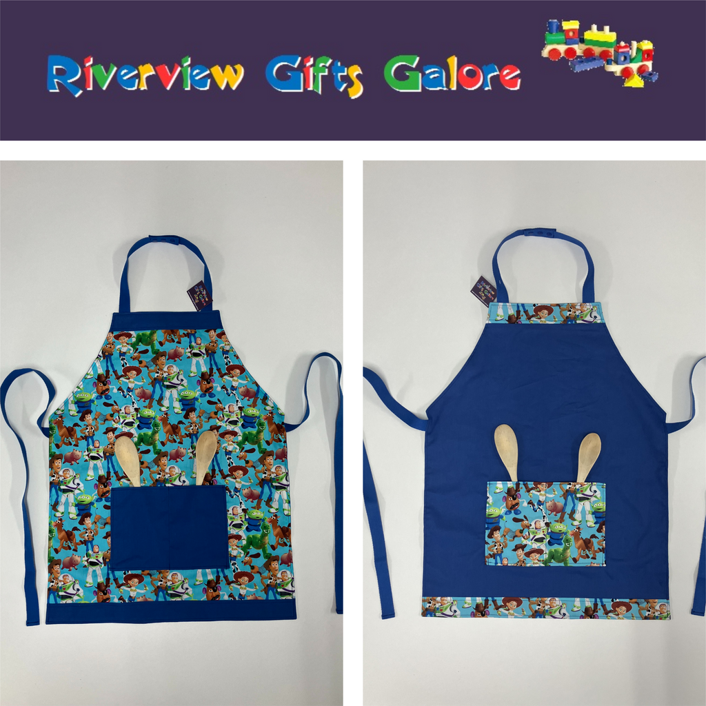 Apron Reversible - Toy Story Blue