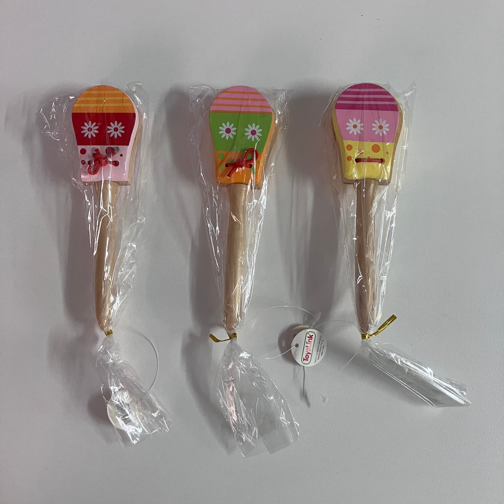 Wooden Castanet - Handle - Assorted Designs