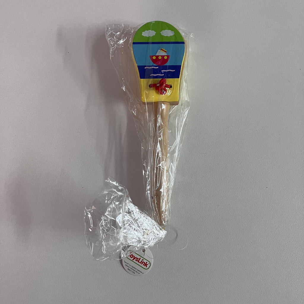Wooden Castanet - Handle - Assorted Transport Designs