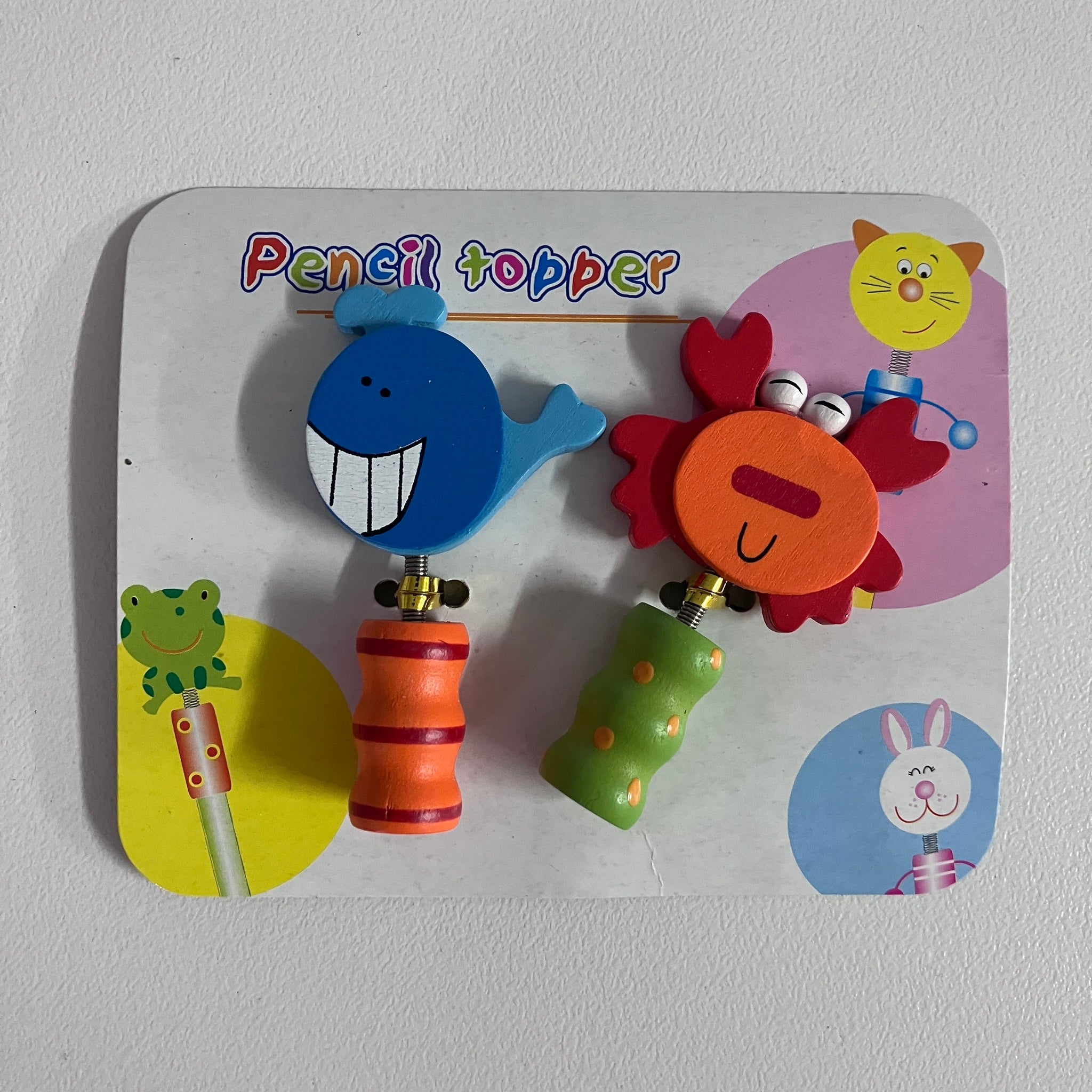 Wooden Pencil Toppers - Assorted Designs