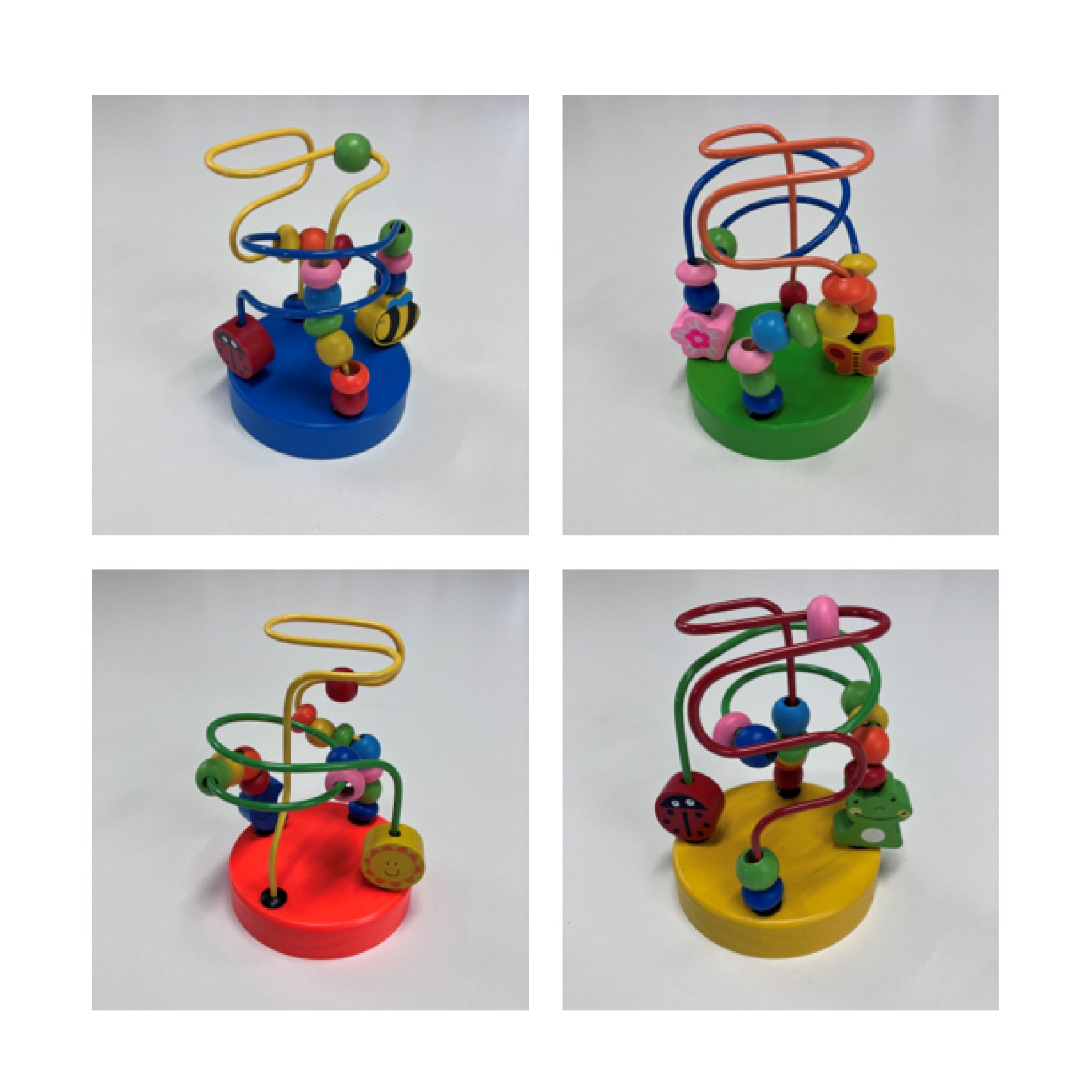 Wooden Maze - Roller Coaster Beads - Assorted Designs