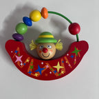 Wooden Clown Rattle - Assorted Designs