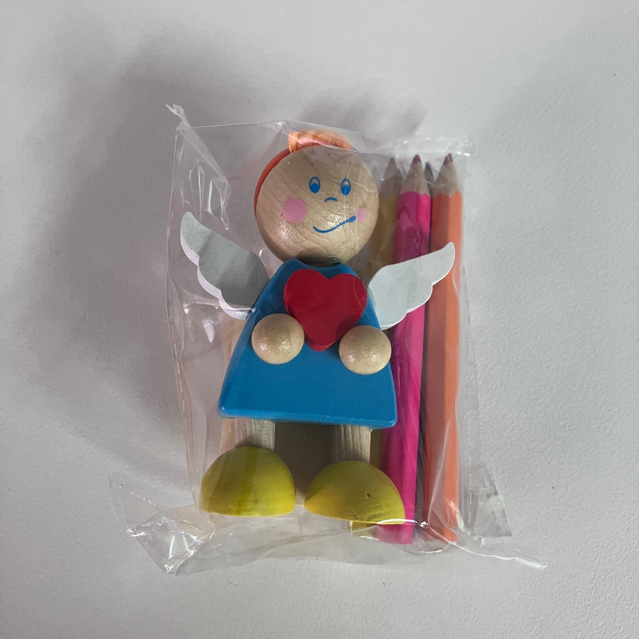 Wooden Coloured Pencil Sets - Angels - Assorted Designs