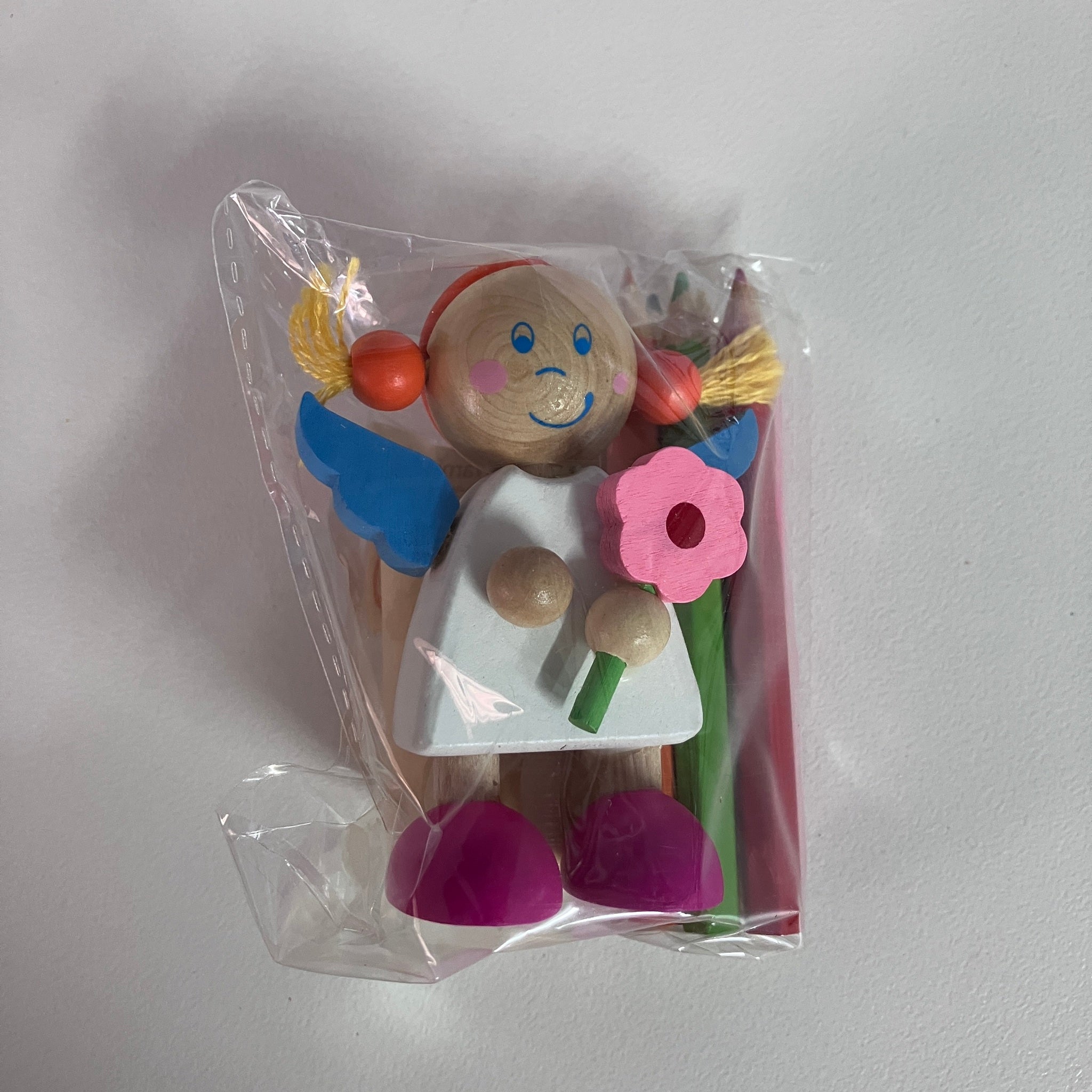 Wooden Coloured Pencil Sets - Angels - Assorted Designs