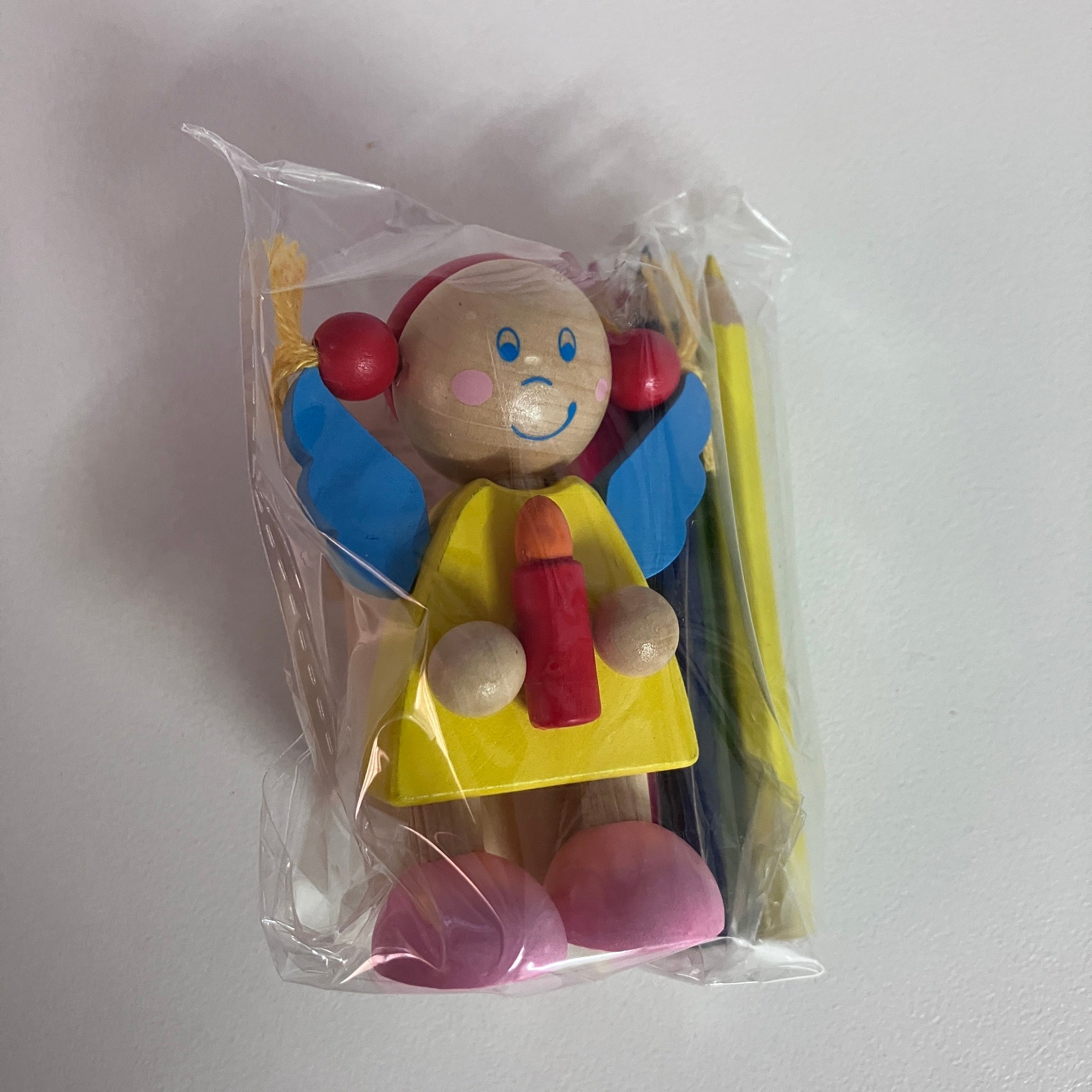 Wooden Coloured Pencil Sets - Angels - Assorted Designs