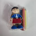 Wooden Coloured Pencil Sets - Pirate / Fairy - Assorted Designs