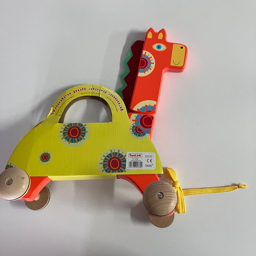 Wooden Pull Along Animals - Large - Assorted Designs