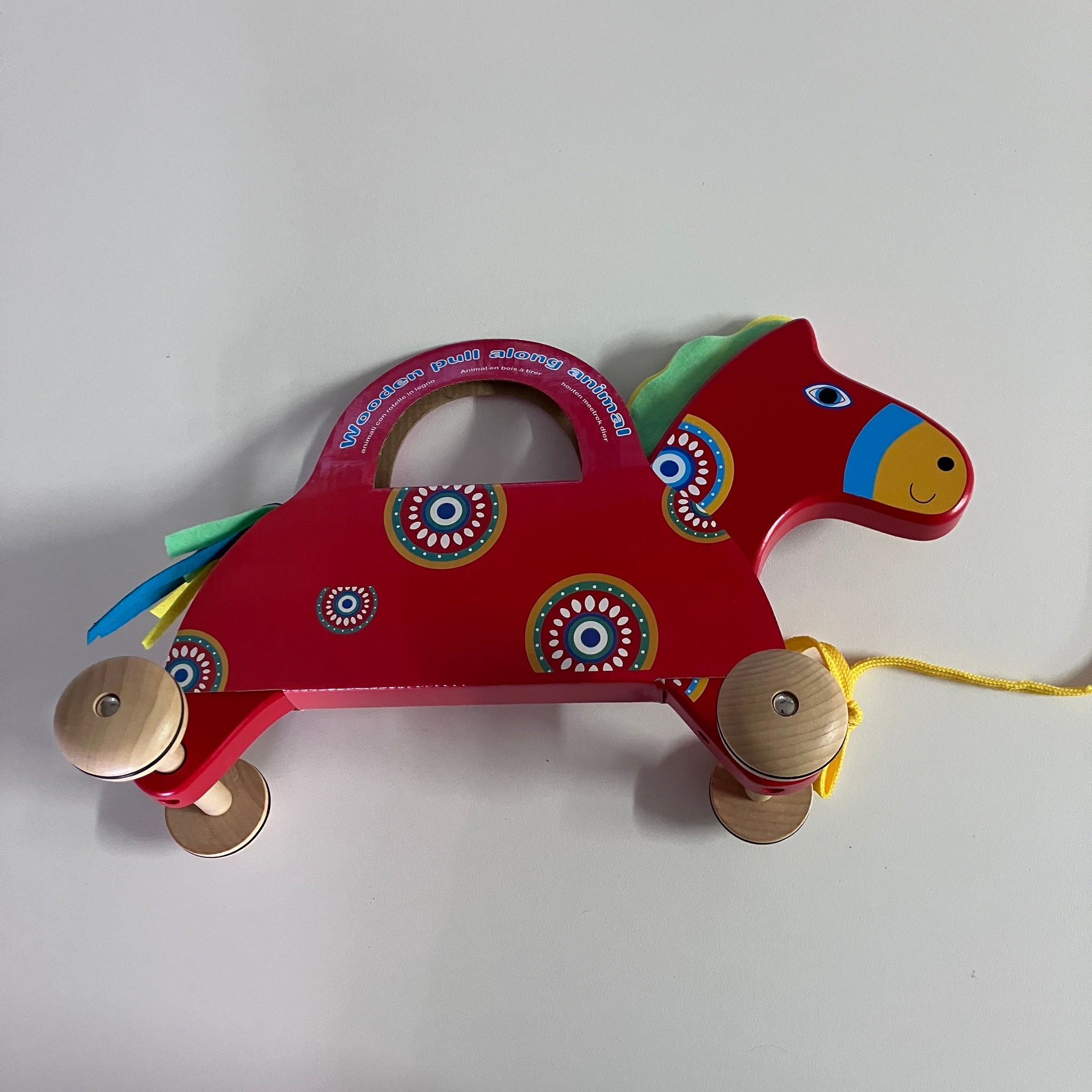 Wooden Pull Along Animals - Large - Assorted Designs