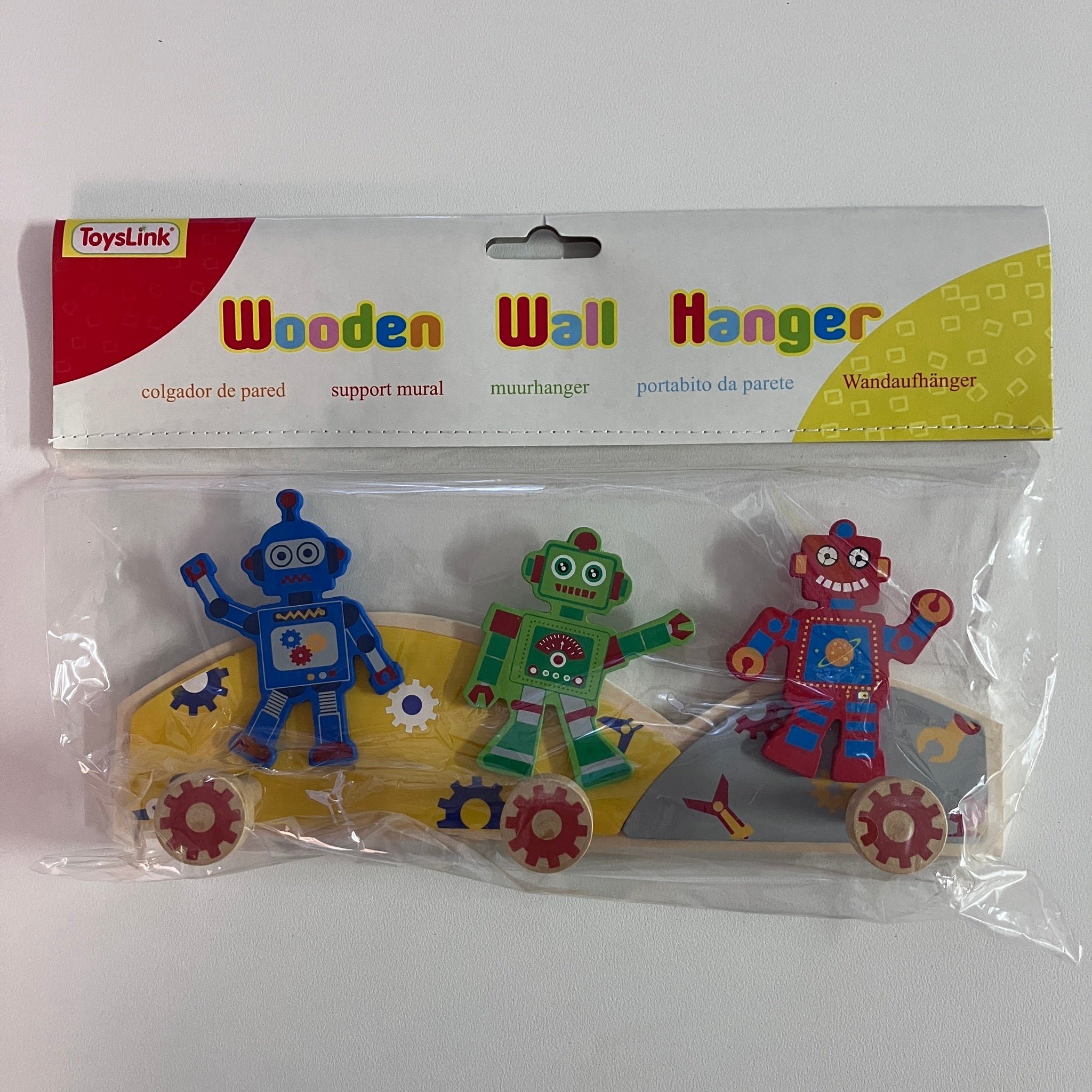 Wooden Coat Hooks - Robot