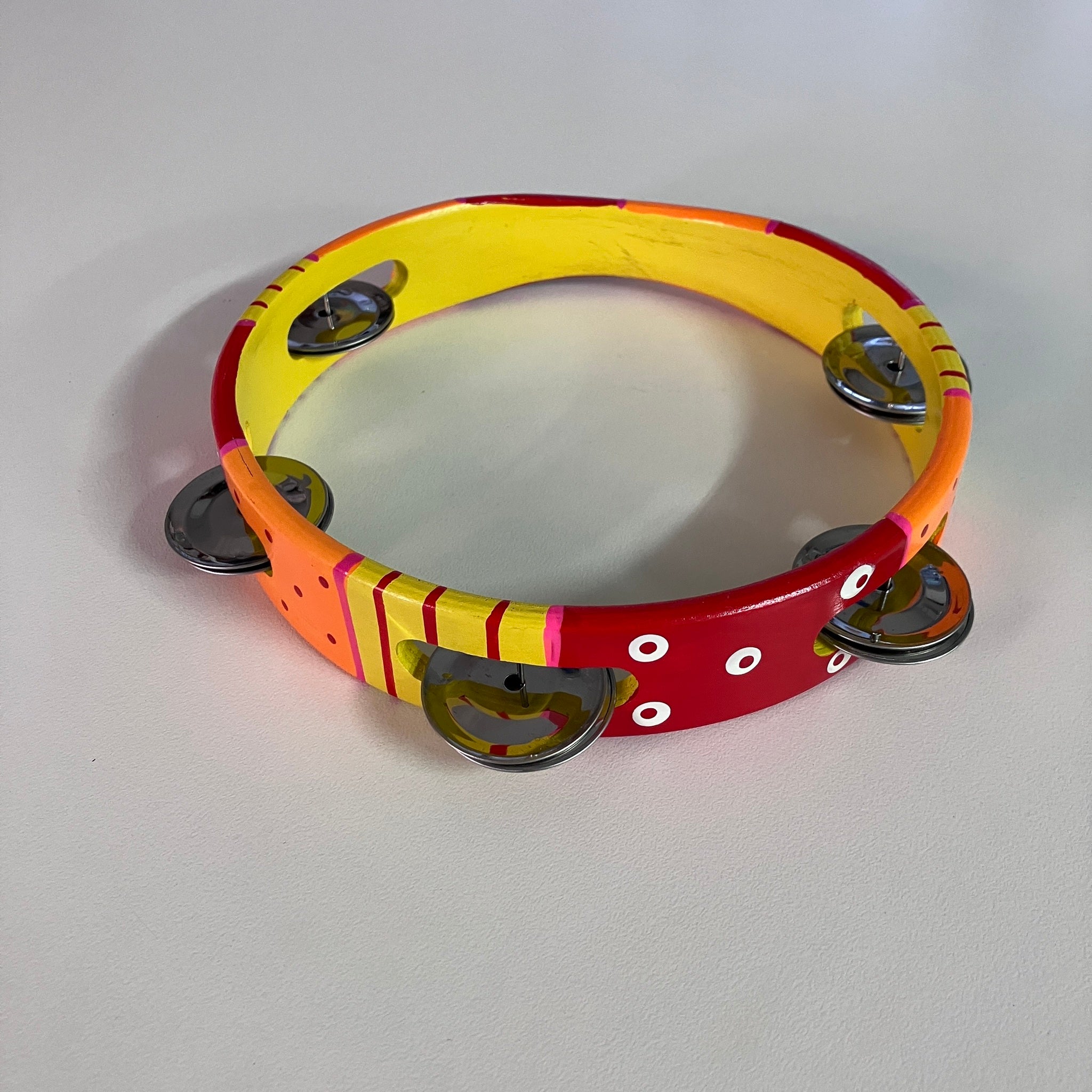Wooden Tambourine - Assorted Colours