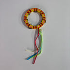 Wooden Tambourine with Ribbons - Assorted Colours