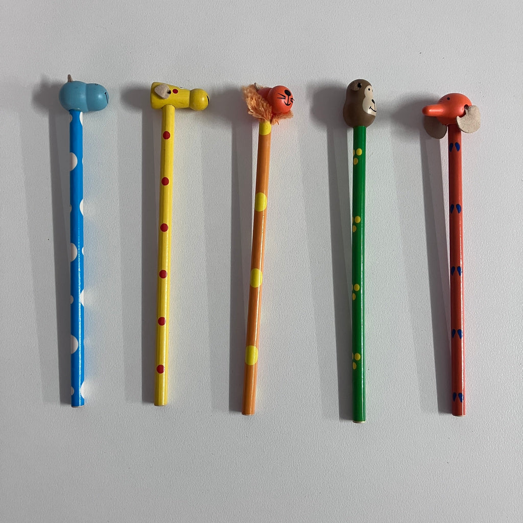 Wooden Pencils - Jungle Animals - Assorted Designs