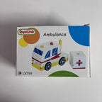 Wooden Block Vehicle - Ambulance
