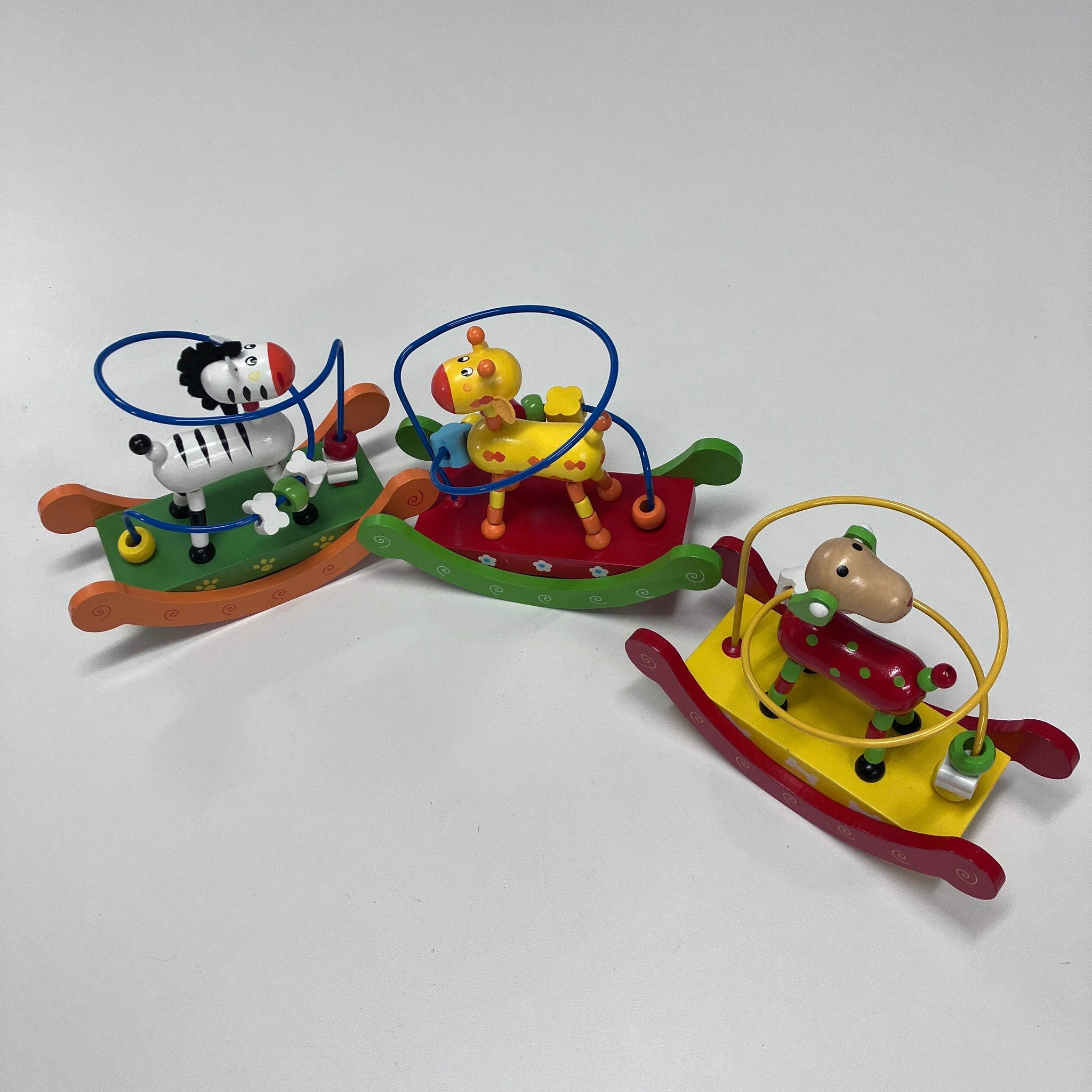 Wooden Rocking Animal Bead Maze - Assorted Designs