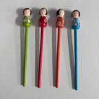 Wooden Pencils - Dolls - Assorted Designs