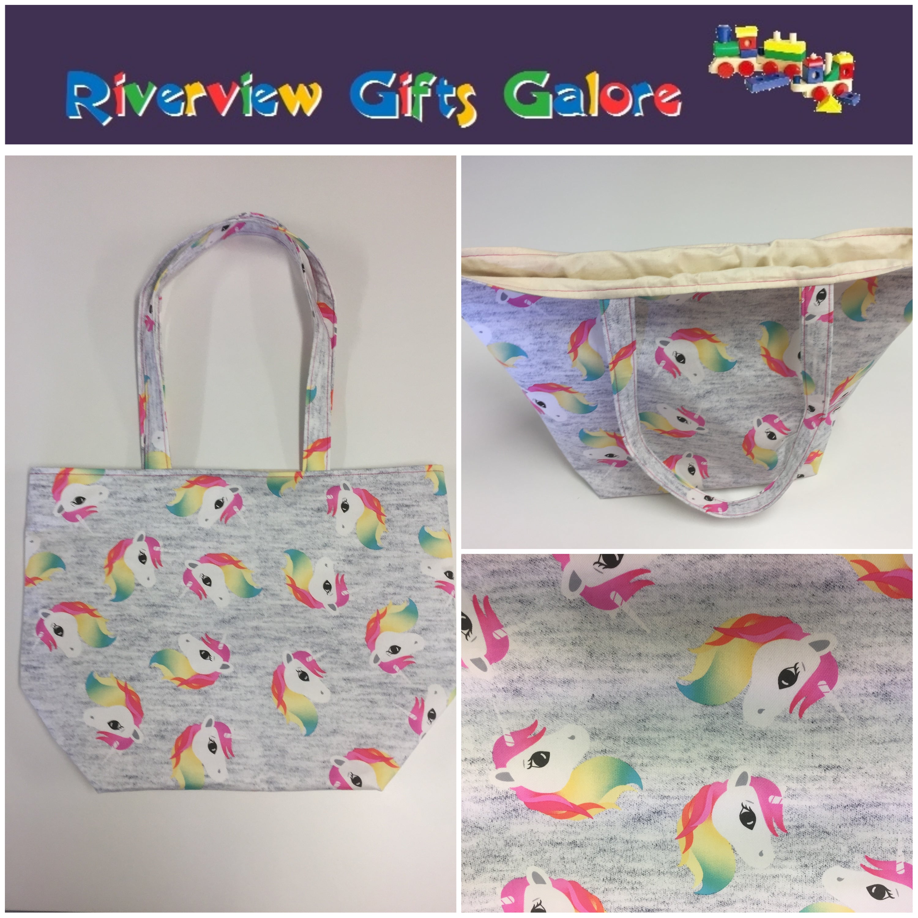 Large Tote Bag – Unicorns