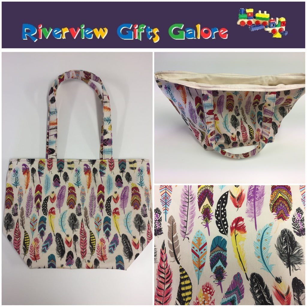 Large Tote Bag – Feathers