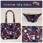 Large Tote Bag – Australian Animals on Navy