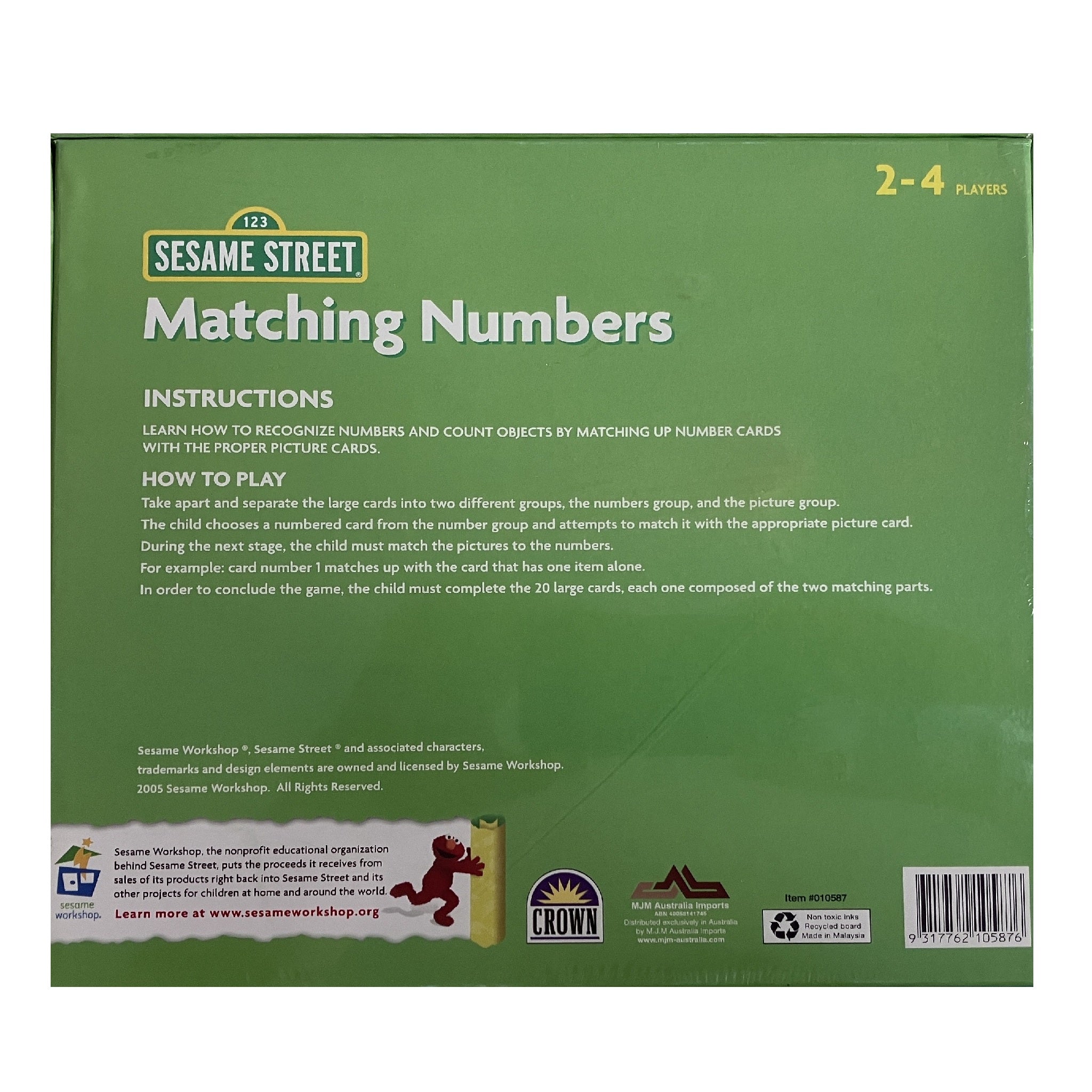 Sesame Steet - Matching Numbers Puzzles