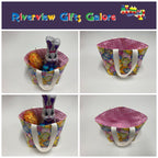 Easter Egg Basket - Egg - Pink Gingham
