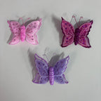 2 Layer Felt Butterfly Clip - Assorted Designs