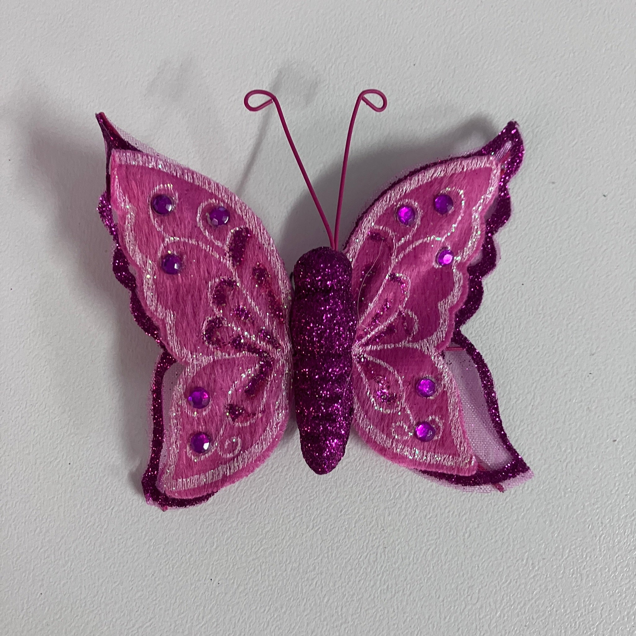 2 Layer Felt Butterfly Clip - Assorted Designs