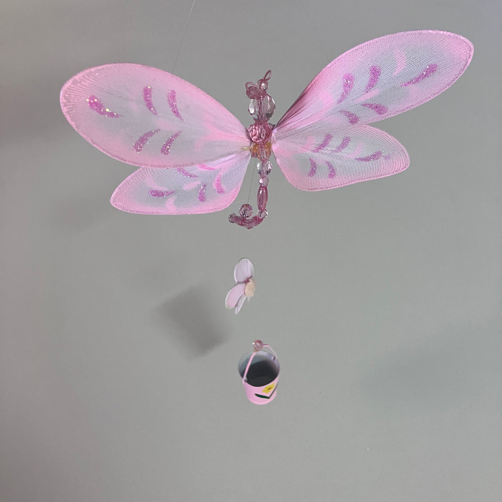 Hanging Dragonfly with Bucket - Assorted Designs