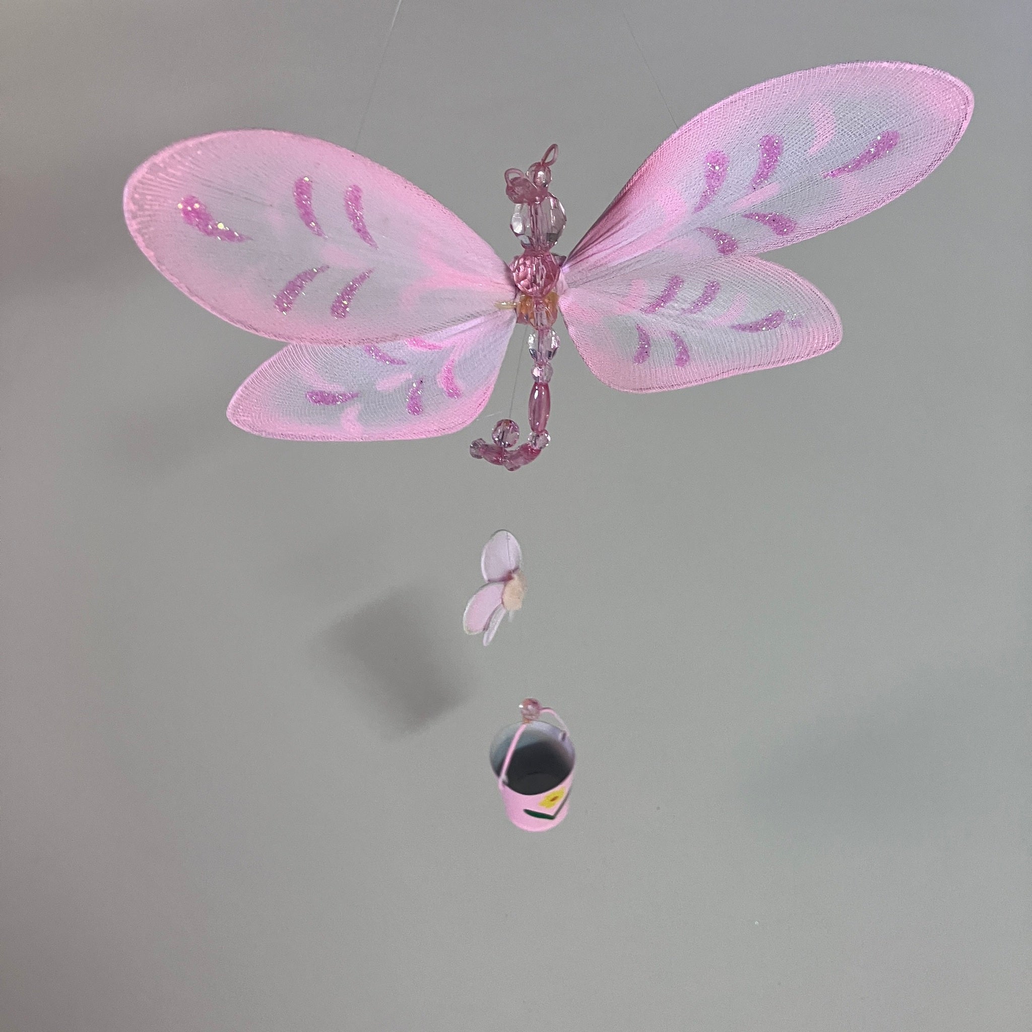 Hanging Dragonfly with Bucket - Assorted Designs