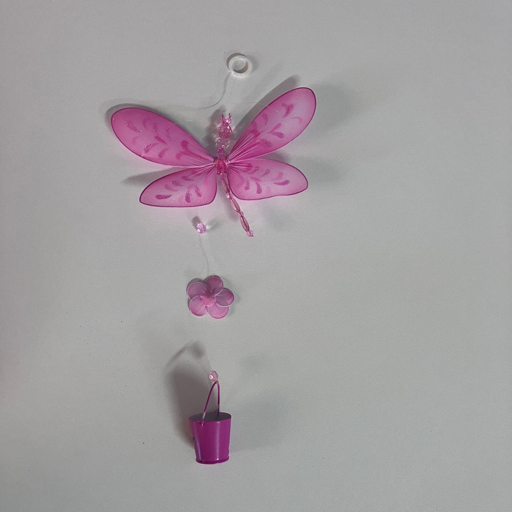 Hanging Dragonfly with Bucket - Assorted Designs