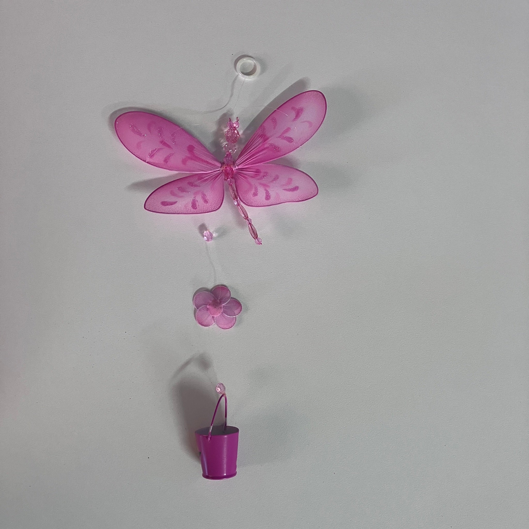 Hanging Dragonfly with Bucket - Assorted Designs
