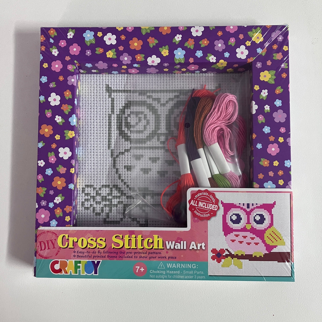Cross Stitch Wall Art - Owl