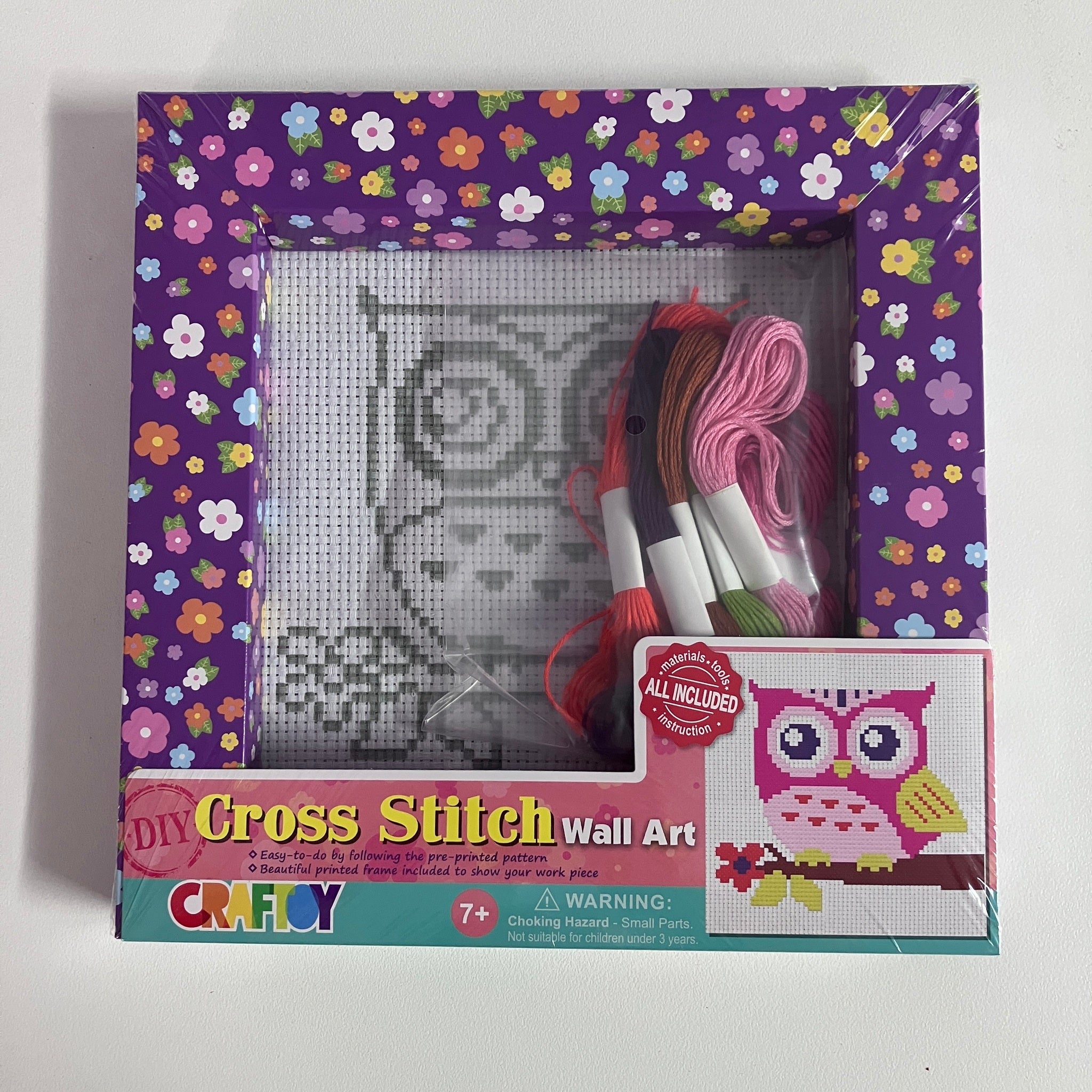 Cross Stitch Wall Art - Owl