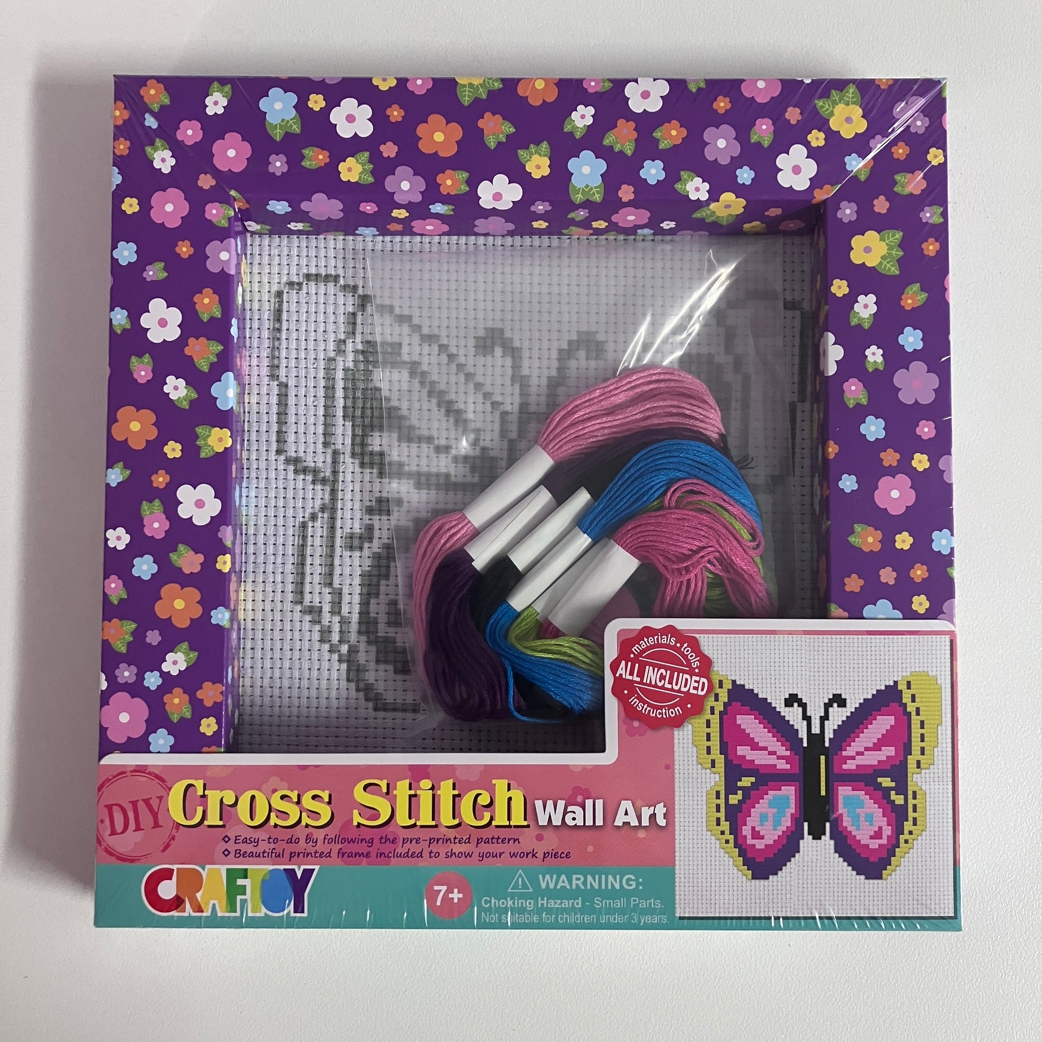 Cross Stitch Wall Art - Butterfly