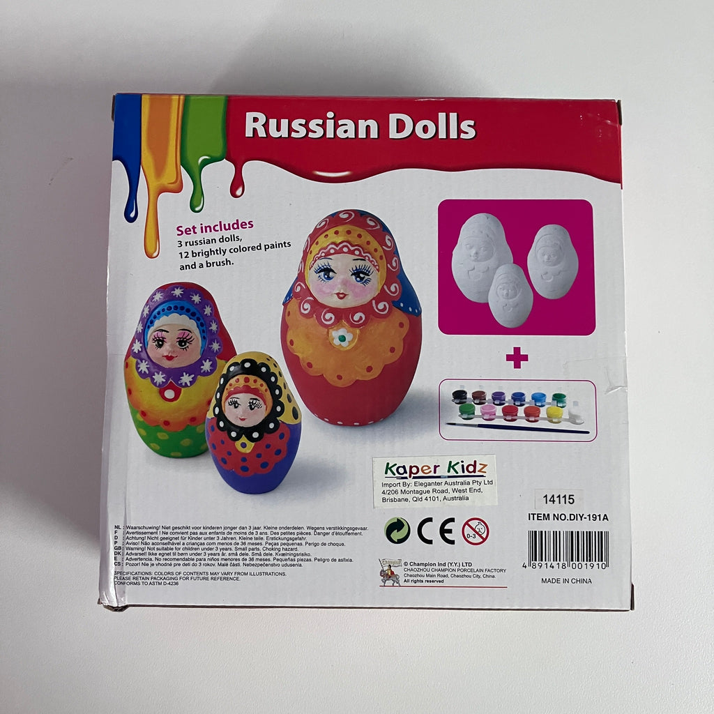 DIY Paper Clay Russian Dolls Kit