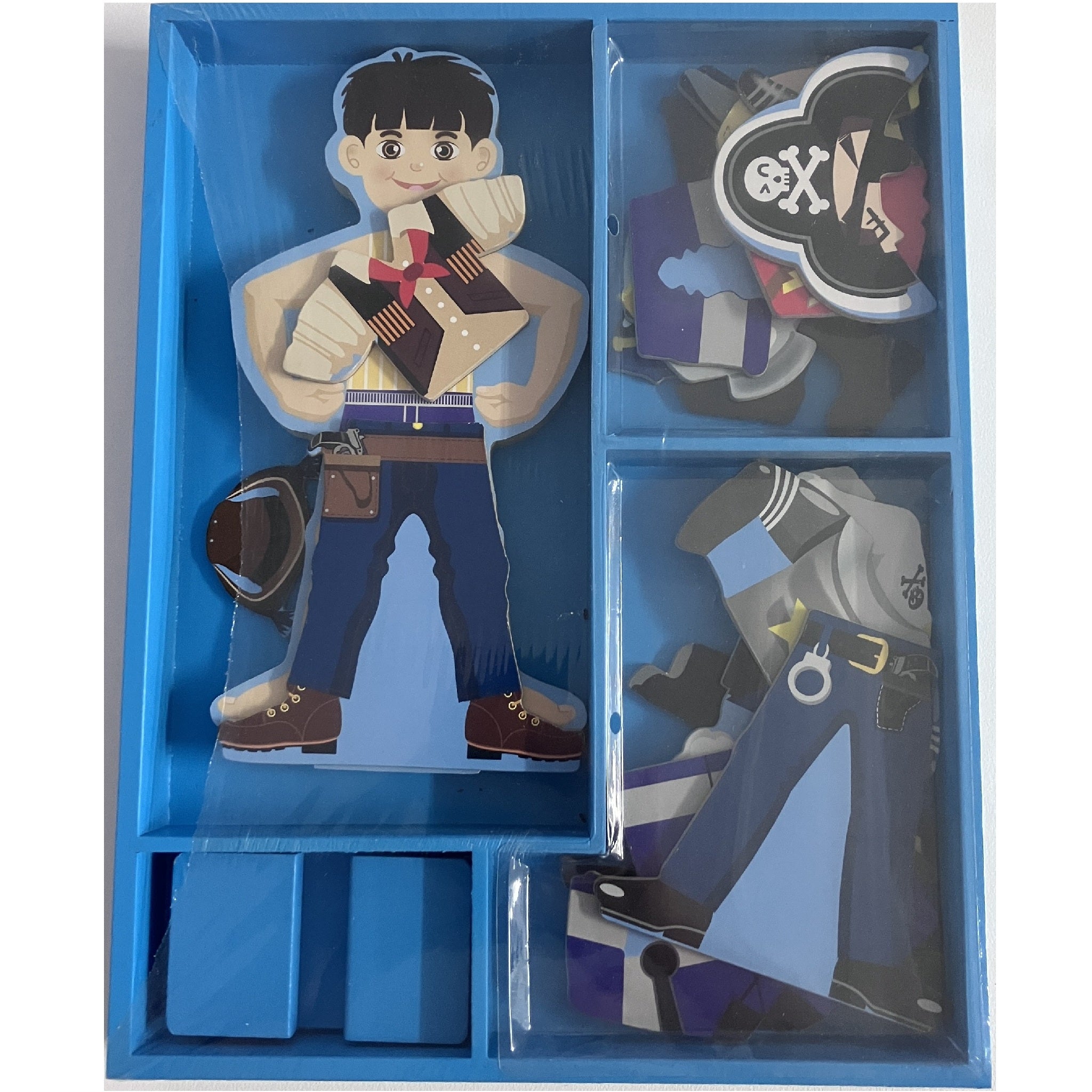 Wooden Magnetic Dress Up Set - Boy