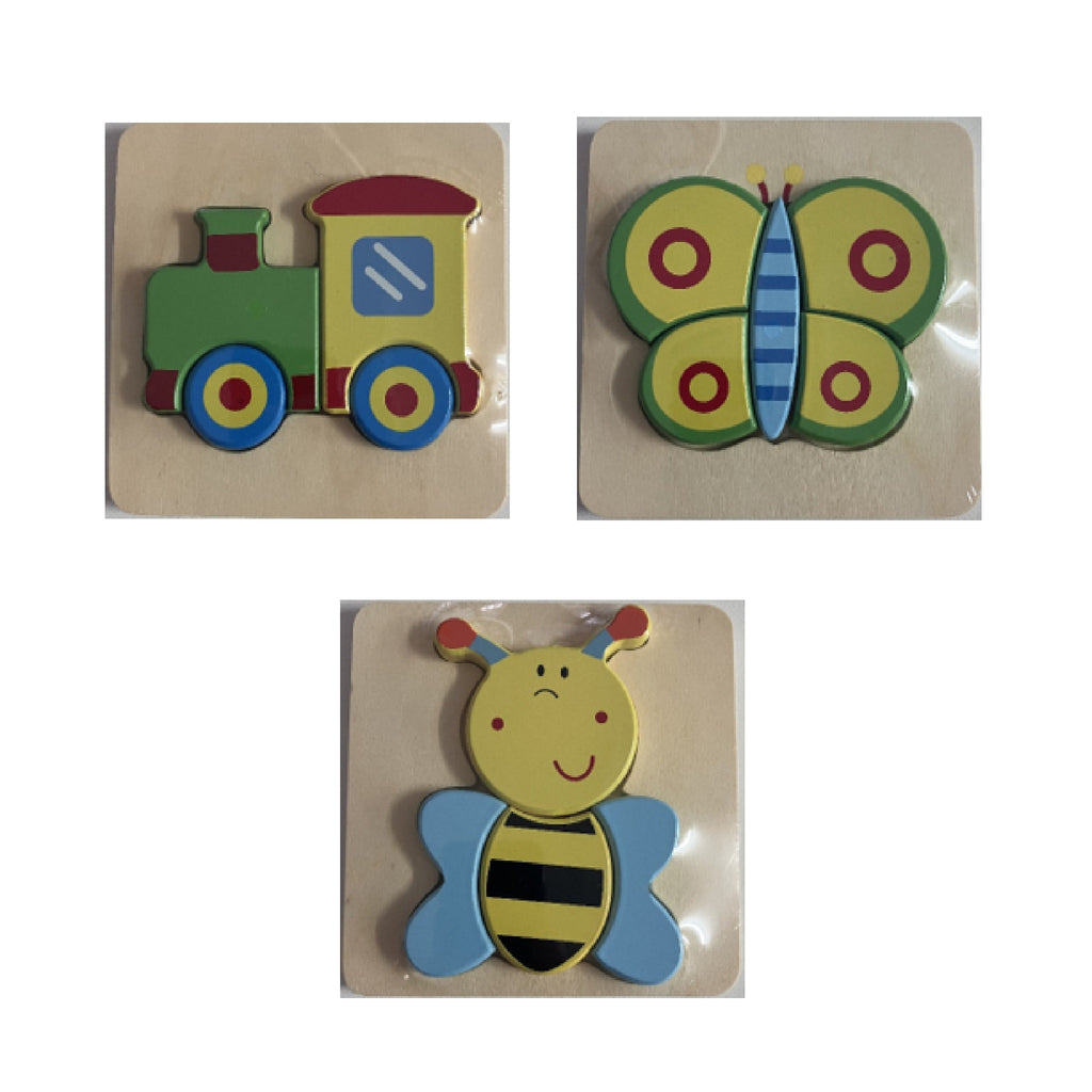 Wooden Block Puzzle - Assorted Designs