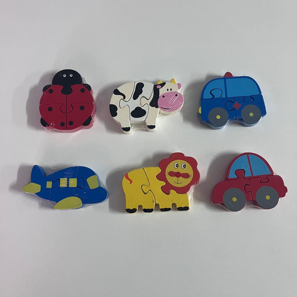 Wooden Block Jigsaw Puzzle - Assorted Designs