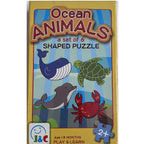 J&C Set of 6 Shaped Wooden Puzzles - Ocean Animals
