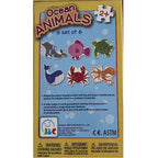 J&C Set of 6 Shaped Wooden Puzzles - Ocean Animals