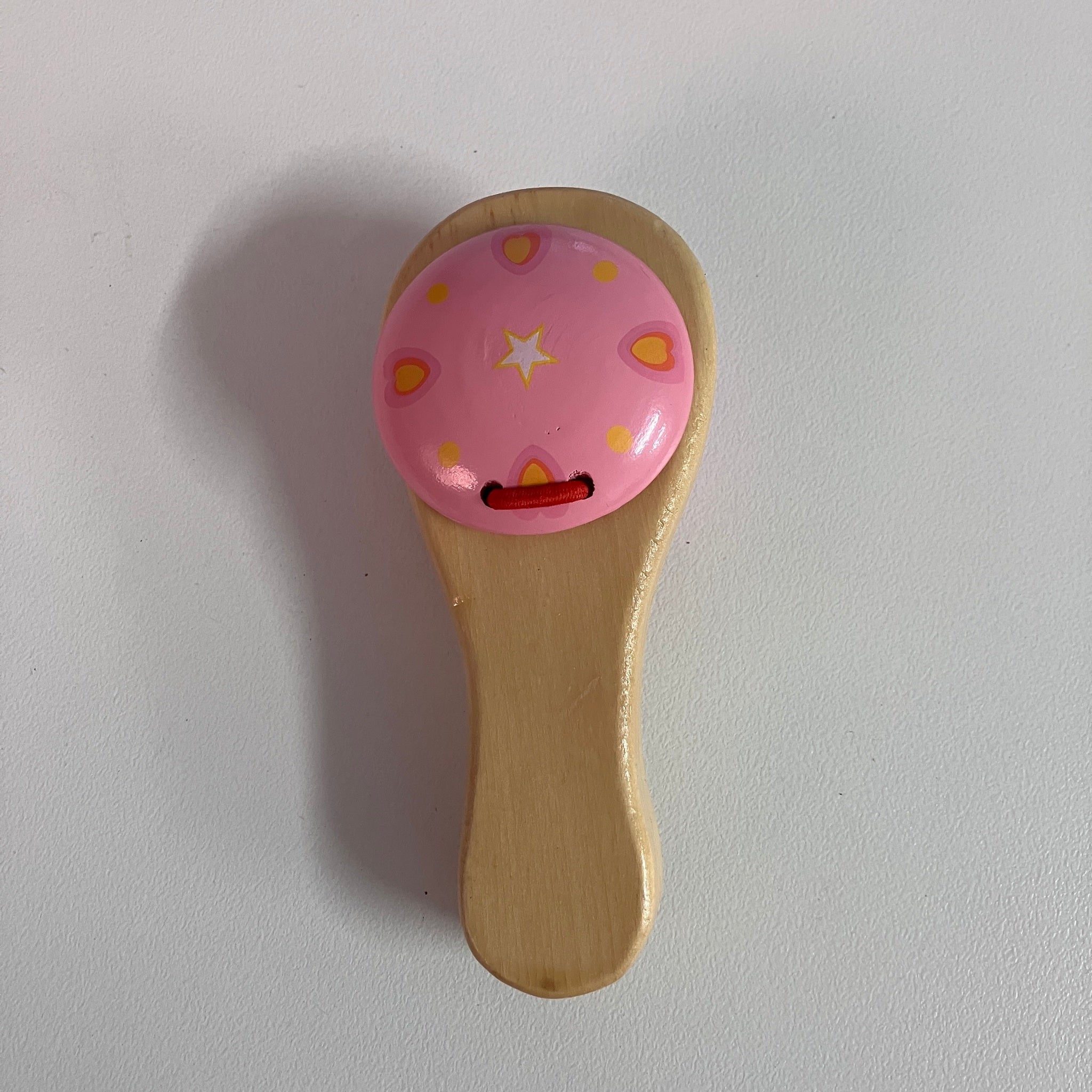 Wooden Castanet - Small Handle - Assorted Designs