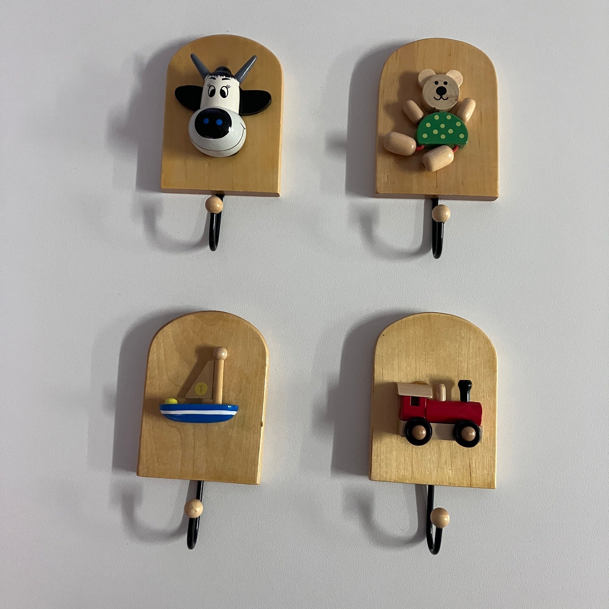 Wooden Coat Hooks - Assorted Designs