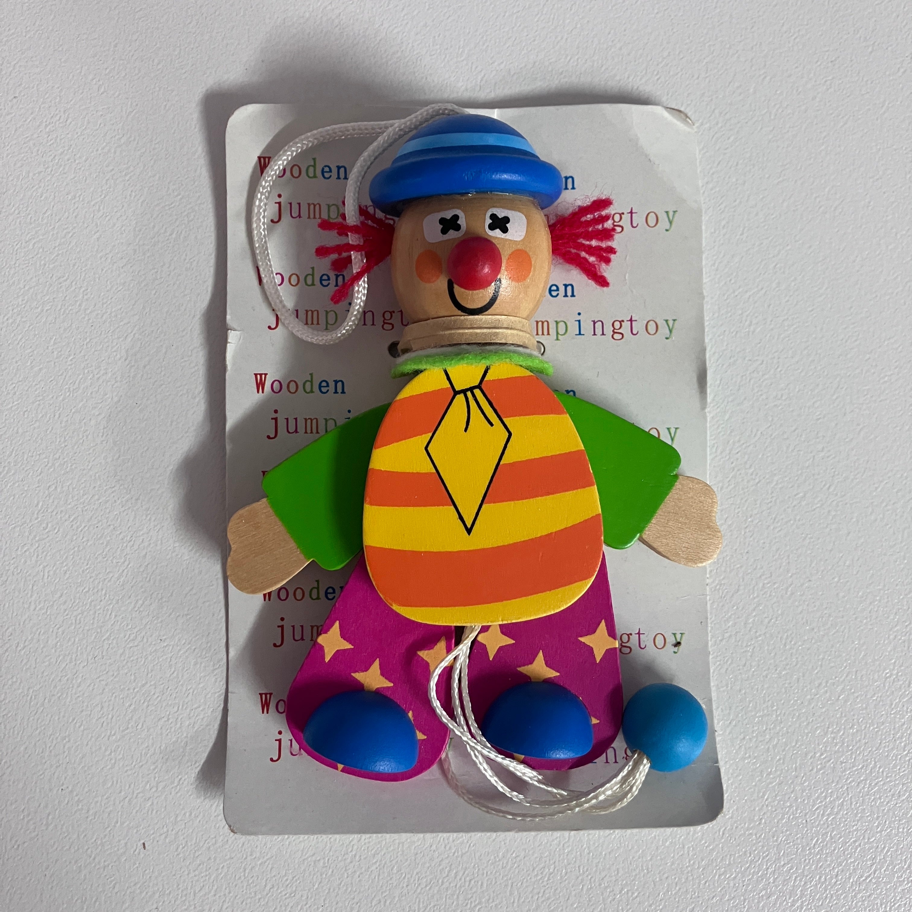 Wooden Clown Jumping Jacks - Assorted Designs