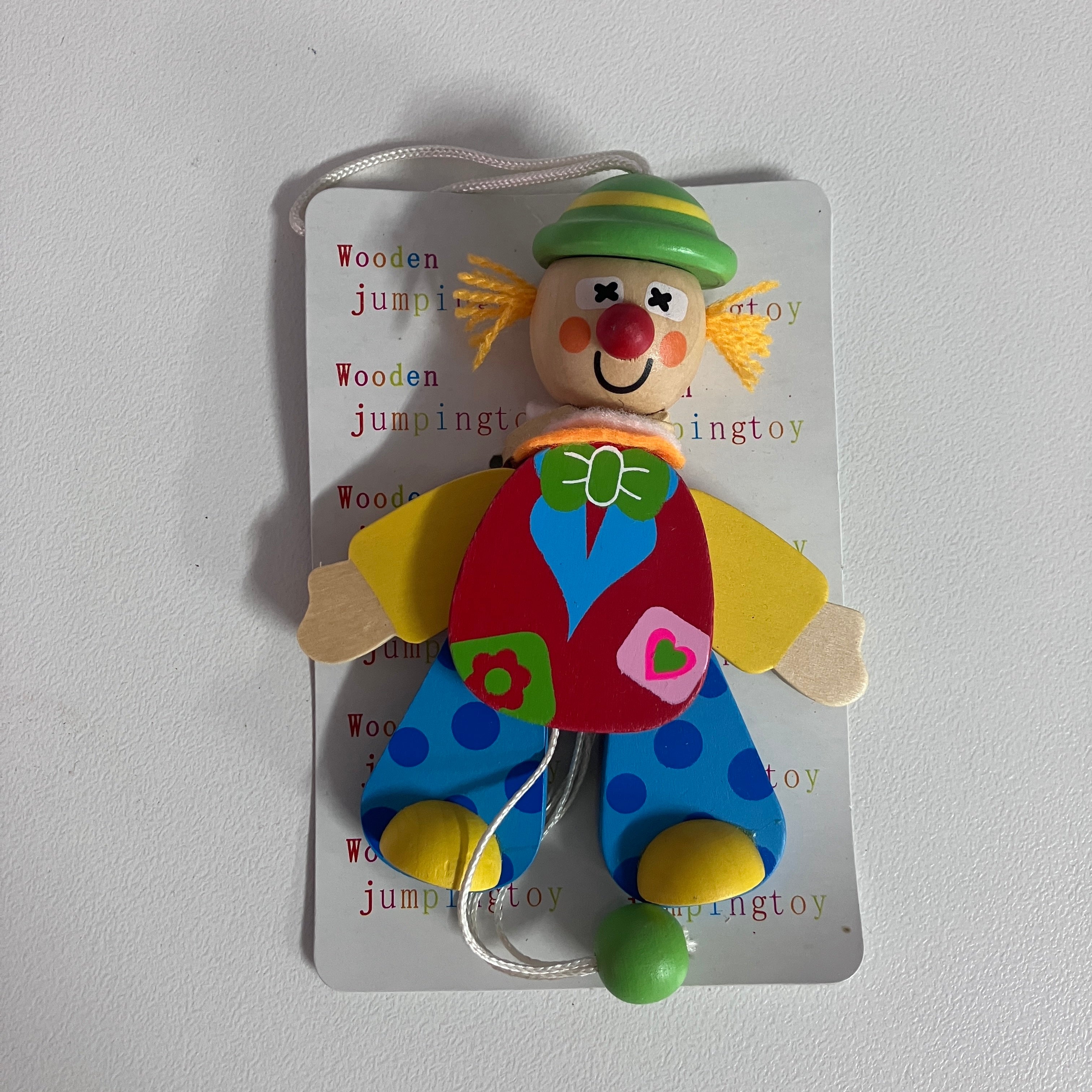 Wooden Clown Jumping Jacks - Assorted Designs