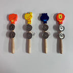 Wooden Tambourine  Stick - Animals - Assorted Designs