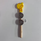 Wooden Tambourine  Stick - Animals - Assorted Designs